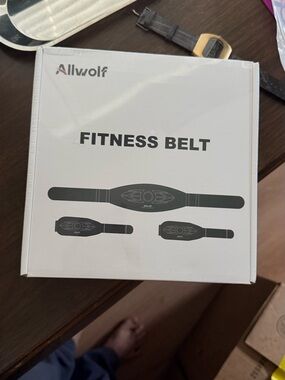 WOLF Black Fitness Belt with Electrode Pads